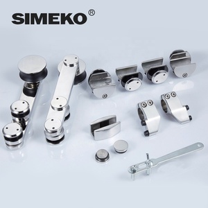 SIMEKO Vente en gros directe d'usine de luxe Salle de bain Douche Porte en verre trempé Système coulissant à rouleaux en acier inoxydable - Product Image 2