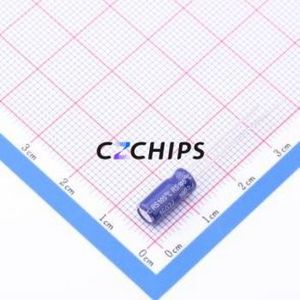 Condensador Electrolítico de Aluminio de Montaje Pasante ERS1HM100D11OT, Componente de Montaje Pasante (THT), D5xL11mm 10uF 20% 50V 2mm - Product Image 2
