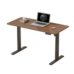 2024 Hot New Melamine Desktop Intelligent Electric Adjustable Up And Down Single Motor Office Computer Lifting Desk