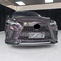 Kit carrosserie en fibre de carbone style AIM pour Lexus RX500 : Lame avant, jupes latérales, spoiler, diffuseur