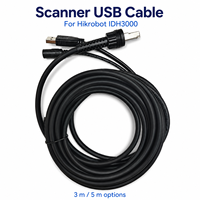 Kabel Data Scanner untuk Hikrobot IDH3000 IDH7000 USB Ethernet Serial 3m 5m Hitam Oranye Konektor