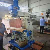 Machine de perçage et de fraisage universelle verticale industrielle à tête pivotante manuelle pour découpe de métaux de moyenne intensité ZX6350C  XY Axis