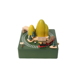 กล่องดนตรีไม้ ถ้ำและเมืองรถไฟ Muzik Kutusu Caja Musical - Product Image 1
