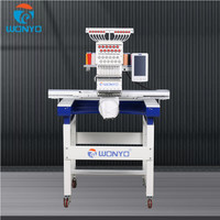 Meilleure vente Machine à broder par ordinateur à tête unique 800*500mm Machine à broder automatique à 12/15 aiguilles