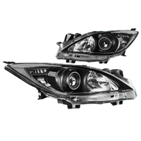 Vente d'usine, phare de voiture, phare halogène pour Mazda 3 2010 2011 2012 2013, phares MA2519130 MA2518130 MA2519130