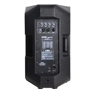 Como bluetooth monitor karaokê festa dj 15 polegadas, caixa de som woofer amplificador de autofalantes profissional alimentado por áudio