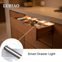 Luminaire de tiroir ultra-plat avec capteur intégré pour éclairage intérieur de placard haut de gamme YB4003-45