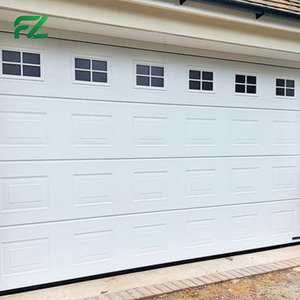 Vente directe d'usine, portes <span class=keywords><strong>de</strong></span> <span class=keywords><strong>garage</strong></span> extérieures modernes en aluminium, double vitrage, verre isolant, électriques, 16*7, finition en alliage d'aluminium - Product Image 2