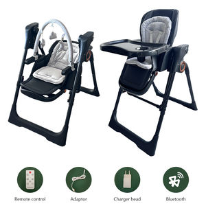 Silla Alta Eléctrica Profesional 2 en 1 Moderna para Bebé, Silla de Comer Ajustable y Plegable con Música para Uso en la Cocina - Product Image 2