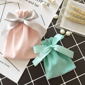 High Quality Velvet <b>Pouch</b> Multiple Colors Velvet <b>Drawstring</b> <b>Pouch</b> Recyclable Velvet <b>Pouch</b> for Jewelry Storage - Product Image 1