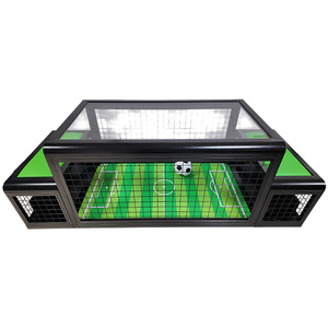 Máquina de Fútbol Interactiva de Metal con Luces LED para Debajo de la Mesa, Juego de Fútbol de Carnaval con Soporte en Inglés para 2 Jugadores - Product Image 2