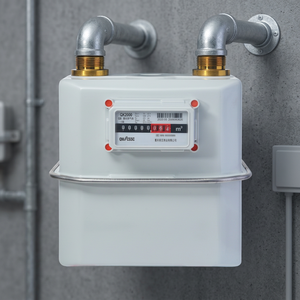Medidor de Gas de Tipo Diafragma con Carcasa de Acero G6 de Grado Industrial, Resistente a la Corrosión y con Válvula de Calibración - Product Image 2