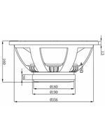 Haut-parleur audio professionnel 15H36E, subwoofer lourd en métal de 15 pouces, 8 ohms, pour basses de grande performance, KTV et salles privées, avec câblage électrique