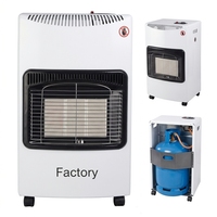 Chauffage au gaz portable au propane 14500 BTU pour intérieur, véritable flamme, pliable, gaz naturel/GPL, certifié CE, OEM, vente en gros