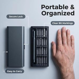 Destornillador de Precisión 25 en 1 para Hombre, para Macbook, PC, Laptop, iPhone, PS5, Xbox, Switch, Acero CRV, para Espacios Pequeños, Fácil de Transportar - Product Image 4