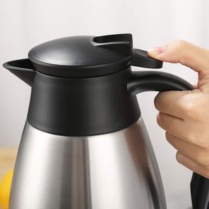 Carafe isotherme à café de 70 oz, à double paroi, sous vide, distributeur de boissons chaudes, bouilloire à eau chaude en acier inoxydable - Product Image 2