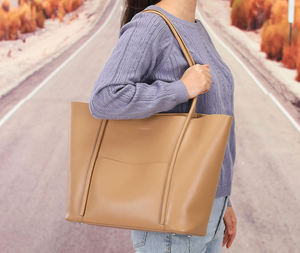 Bolsos de Mano de Cuero Andong para Mujer, Bolsos de Cuero Vacuno Genuino, Bolsos de Moda Femeninos, Bolsos de Gran Capacidad 1311 - Product Image 2