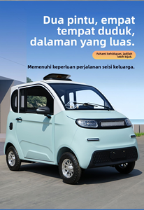 รถยนต์ไฟฟ้าขนาดเล็ก 4 ที่นั่ง ผลิตในจีน มอเตอร์ 50 กิโลวัตต์ รถมินิไฟฟ้า 4 ล้อ 2 ประตู - Product Image 3