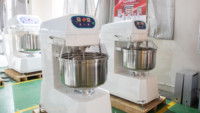 Grand mélangeur de pâte commercial de 130 litres de capacité double moteur double vitesse 50 KG spirale pour farines-état neuf