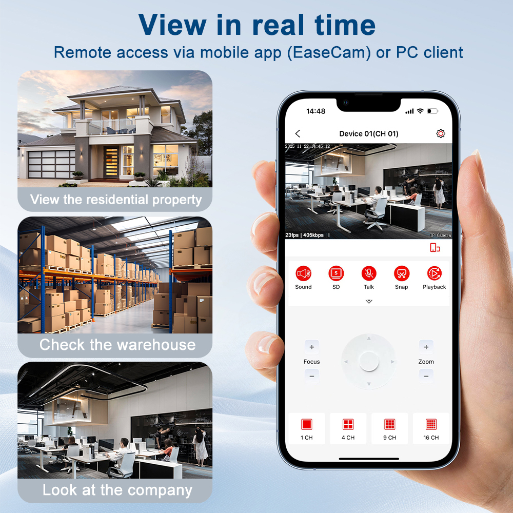 5MP 4K Security Camera System IP PoE Dome Camera with Human Detection POE NVR Night Vision Work with Smart Home 25fps Camera POE · image 5