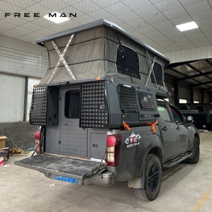 Tente de toit souple légère pour camping en plein air, moderne, en aluminium, avec structure de renfort droite pour camion - Product Image 1