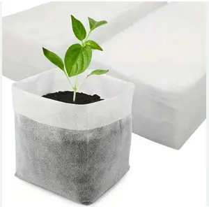 Biodegradable White Breathable Non-Woven Plant Grow Seedling Seed Cultivation