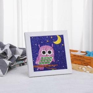 Kit de Peinture Diamant Complet Hibou Animal, Points de Diamant en Cristal, Pendentif, Artisanat Fait Main - Product Image 5