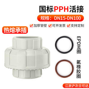 Conector Rápido de Unión PPH Rongsheng, Junta de Tubería Química Directa de EPDM con Soldadura a Tope por Fusión en Caliente, Conector Recto PPR para Conversión de Tuberías - Product Image 2