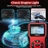 Outil de Diagnostic Automobile Portable V100 OBDIi OBD2 pour Toutes Fonctions Système Diagnostic Automobile OBDII Scanner Voiture