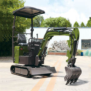 Mini-excavatrice compacte de 1 tonne, petite pelle sur chenilles pour travaux de paysagisme, d'agriculture et de construction - Product Image 6