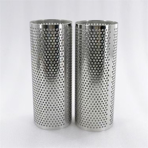 Lõi lọc kim loại không gỉ 304 <span class=keywords><strong>316</strong></span> 316L đục lỗ tùy chỉnh nhà sản xuất, dạng trụ, lưới đục lỗ, ống mới dùng cho bể cá - Product Image 5