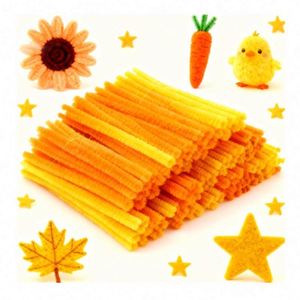 DIY Crafting Set <b>Soft</b> 8mm Chenille Pipe Cleaner Educational Art Projects Creative Flower Decoration Ideas 30cm Customized Color - Product Image 1