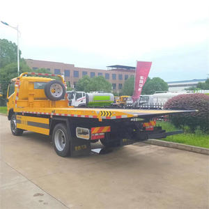 Dongfeng 6Ton One Tow Two Wrecker Flat Bed Tow Truck Diesel Manual Vehicle Breakdown Wheel Lift Road Wrecker Prix réduit - Product Image 5