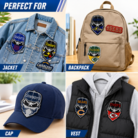 Écusson brodé vintage avec logo de football, thermocollant pour veste, casquette, streetwear