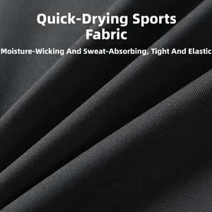 Completo Sportivo Estivo da Uomo 2 in 1: Leggings e Maglia a Maniche Lunghe ad Asciugatura Rapida, Alta Elasticità per Corsa, Basket e Fitness - Product Image 3