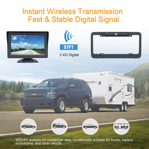 Perfectly <strong>Wireless</strong> 2.4G Solar Powered Car Battery <strong>Camera</strong> <strong>Reversing</strong> Aid with Wide Angle for Car Rearview Backup <strong>Camera</strong> - Product Image 2