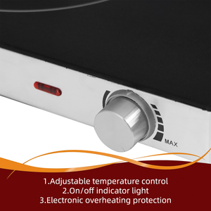 <span class=keywords><strong>Estufas</strong></span> de cerámica infrarrojas eléctricas de un solo vidrio con perilla estufa de cocina infrarroja - Product Image 4