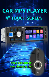 Lecteur de musique à écran tactile MP5 pour voiture, 1 Din, avec miroir, FM, USB, TYPE-C de charge de téléphone, radio stéréo <span class=keywords><strong>compatible</strong></span> Android - Product Image 3