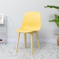 Chaise de salle à manger tulipe en plastique moderne nordique, écologique, aux couleurs vives, pour chambre et salon – Vente en gros
