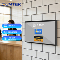 Tablette Commerciale Suntek 21,5 Pouces Android 14 Nouvelle Génération FHD 4G+64G Écran Tactile Intelligent KDS à Bords Fins USB