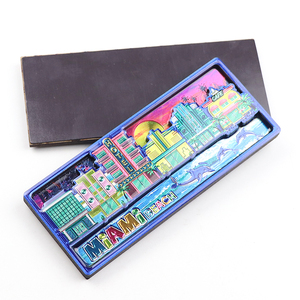 Logo personnalisé en gros Beach Island Massau Souvenir touristique 3D deux couches MDF <span class=keywords><strong>bois</strong></span> Ref aimant <span class=keywords><strong>de</strong></span> réfrigérateur - Product Image 5