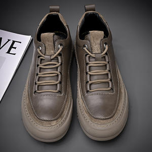 Caqui Negro hombres OEM zapatos casuales hombres Slip on suave antideslizante impermeable ligero caminar deportes ocio zapatos zapatillas - Product Image 4