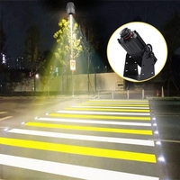 Projecteur LED Gobo de sécurité DMX haute puissance 240W IP65 RGB pour logo de passage piéton, projection personnalisée de logo de passage piéton