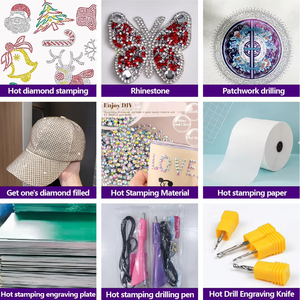 Hongcai Custom Christmas Rhinestone Design <strong>Print</strong> <strong>Transfer</strong> Low MOQ for Hoodies and Shirts Flat Back Rhinestone - Product Image 6