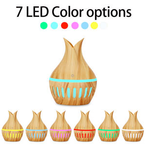 เครื่องเพิ่มความชื้นในอากาศแบบแจกันไม้ 300 มล. แบบ USB เครื่องฟอกอากาศอโรมาเธอราพีสำหรับบ้าน ใช้ได้กับพื้นที่ขนาดไม่เกิน 10 ตร.ม. สำหรับห้องนอน - Product Image 3