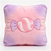 Jouets en peluche imprimés et brodés, oreillers rembourrés de coton PP, logo personnalisé, marque OEM, articles promotionnels certifiés, approvisionnement en gros