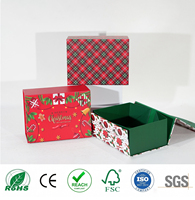 Boîte cadeau personnalisée avec logo, fermeture magnétique, boîte en carton rigide pour Noël
