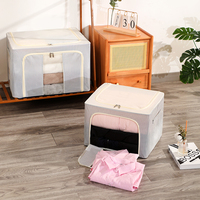 Sacs de rangement pour vêtements en coton et lin de conception moderne - Boîtes de rangement pliables en tissu en gros