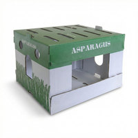 Carton ondulé ciré robuste pour le transport de produits frais en chaîne du froid, emballage industriel, usine OEM