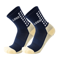Chaussettes de football Pro Elite pour hommes avec logo personnalisé REMOULD Chaussettes antidérapantes longues en silicone avec grip de football Logo de manchette Basse quantité minimale de commande Saison de printemps